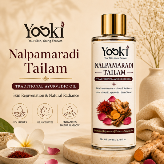 YOSKI Nalpamaradi Tailam | Traditional Ayurvedic Oil for Glowing & Even-Toned Skin