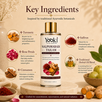 YOSKI Nalpamaradi Tailam | Traditional Ayurvedic Oil for Glowing & Even-Toned Skin 3