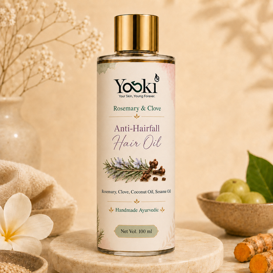 YOSKI Anti Hair Fall Hair Oil | Ayurvedic Hair Oil for Stronger & Healthier Hair