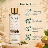YOSKI Anti Hair Fall Hair Oil | Ayurvedic Hair Oil for Stronger & Healthier Hair 4