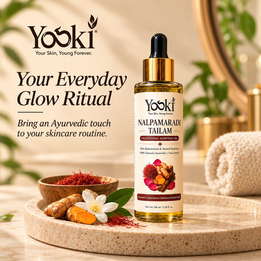 YOSKI Nalpamaradi Tailam | Traditional Ayurvedic Oil for Glowing & Even-Toned Skin