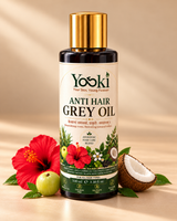 Anti-Hair Grey Oil -  18 herbs Ayurvedic Hair Oil for Grey Hair |Bhringraj,Amla,Hibiscus ,Ratanjot| 100ml. 6