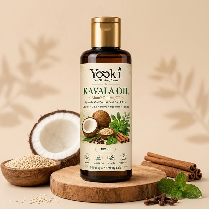 YOSKI Kavala Mouth Pulling Oil | Ayurvedic Oil Pulling for Oral Care & Fresh Breath