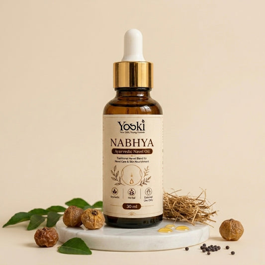 YOSKI Nabhya Navel Oil | Ayurvedic Belly Button Oil for Daily Wellness & Skin
