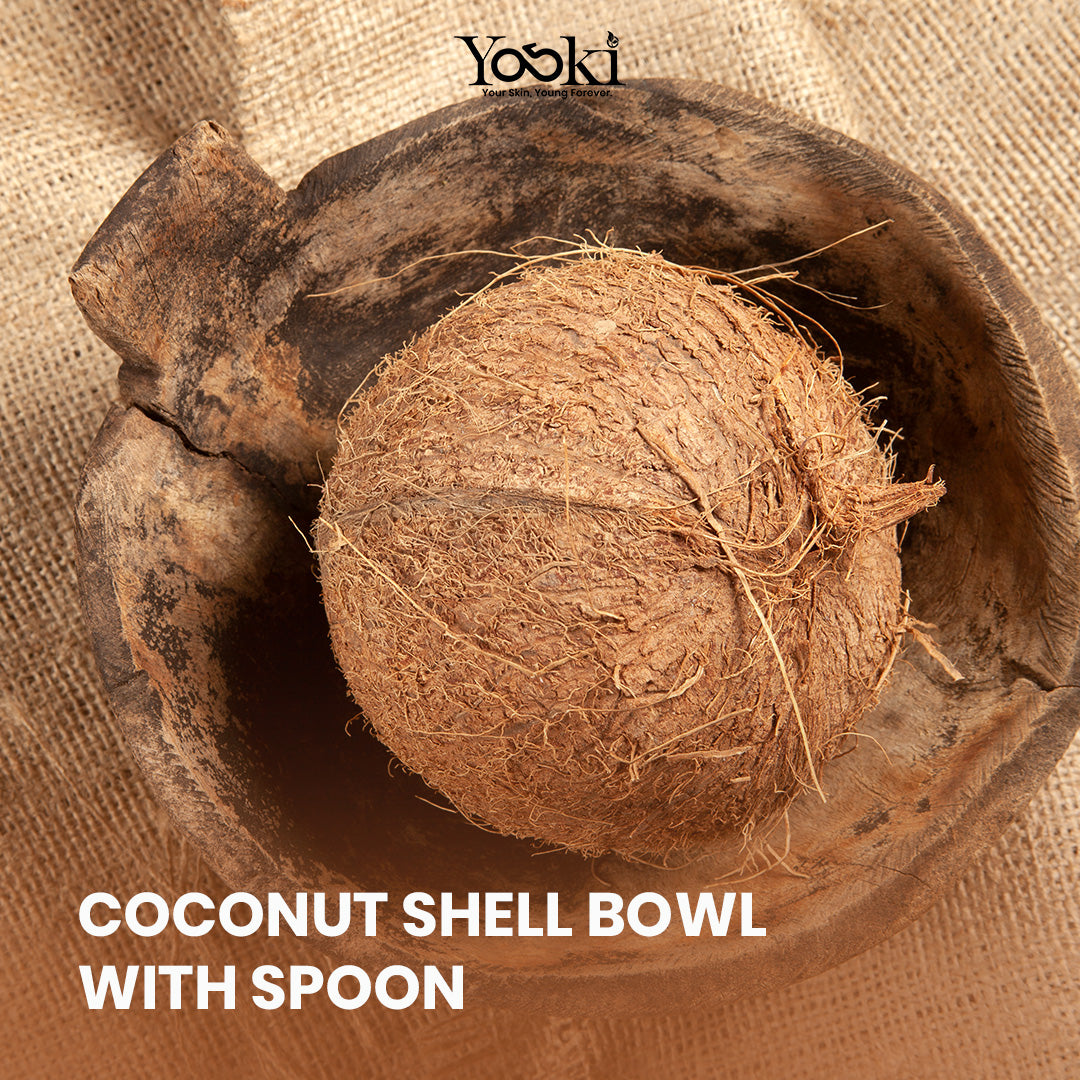 Coconut Shell Bowl With Wooden Spoon